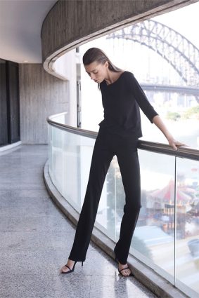 Mela Purdie Relaxed Boat Neck Black