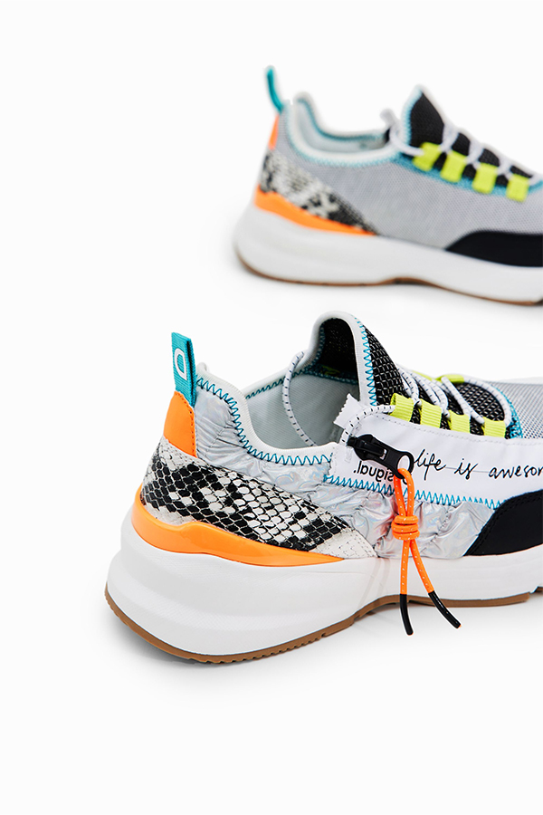 Desigual Womens Fabric Sneakers Low Tutti Fruti - Image 3