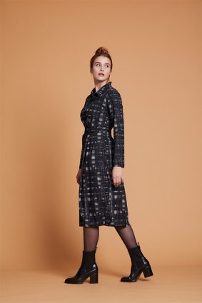Elemente Clemente Dress Jusan Grey Print