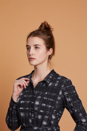 Elemente Clemente Dress Jusan Grey Print