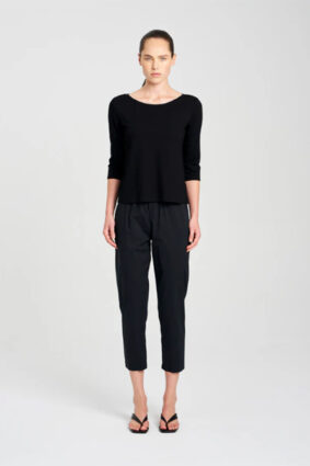 Mela Purdie Relaxed Boat Neck Black