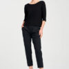 Mela Purdie Relaxed Boat Neck Black