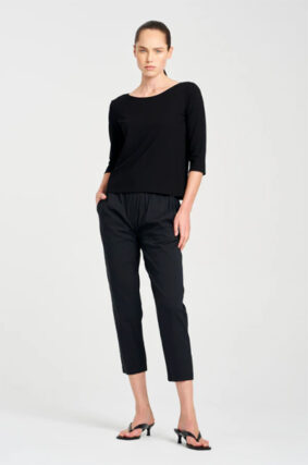 Mela Purdie Relaxed Boat Neck Black