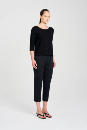 Mela Purdie Relaxed Boat Neck Black