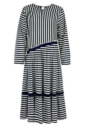 Cooper Just My Tuck Dress Navy Stripe