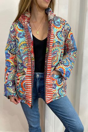 Johnny Was Ita Puffer Jacket Multi