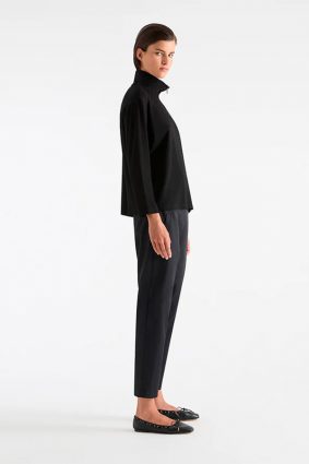Mela Purdie Half Zip Sweater Black