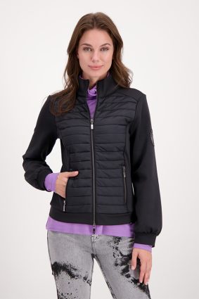 Monari Jacket Quilted Neoprene Black