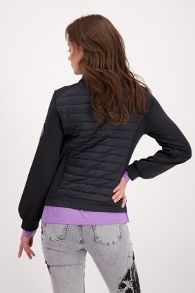 Monari Jacket Quilted Neoprene Black