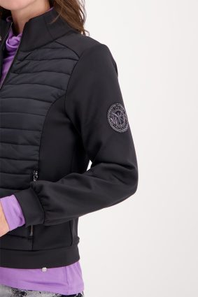 Monari Jacket Quilted Neoprene Black