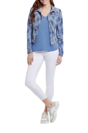 Tribal Eco Sophia 5 Pkts Curvy Straight Pant White