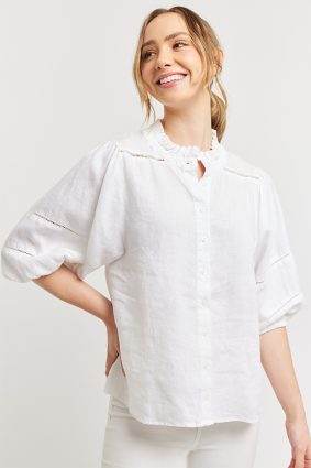 Alessandra Lia Shirt White