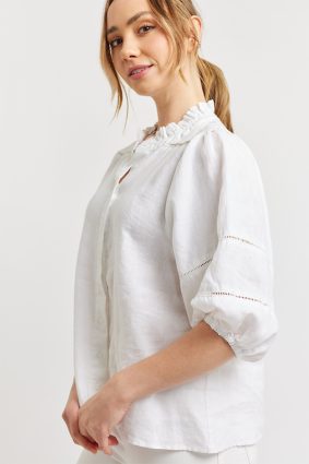 Alessandra Lia Shirt White