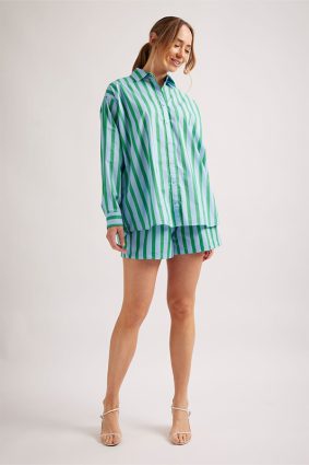 Alessandra Mix-It-Up Shirt Parasol Blue Stripe