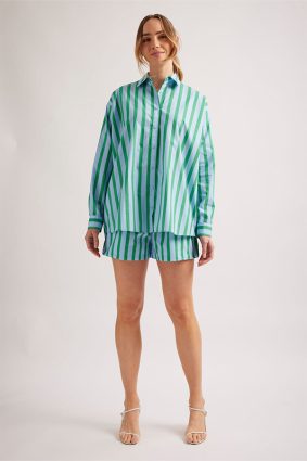 Alessandra Mix-It-Up Shirt Parasol Blue Stripe
