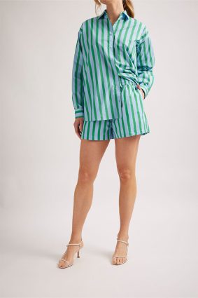Alessandra Mix-It-Up Shirt Parasol Blue Stripe