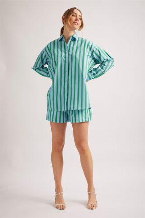 Alessandra Mix-It-Up Shirt Parasol Blue Stripe