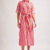 Alessandra Taratufo Dress Parasol Pink Stripe