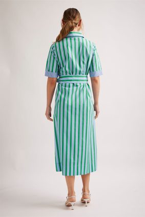 Alessandra Tartufo Dress Parasol Blue Stripe
