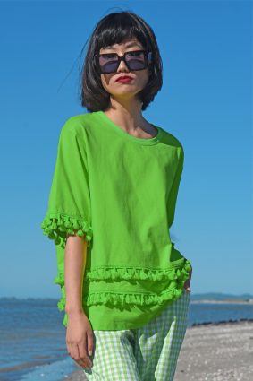 Curate What A Tassel Tee Green