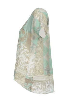 Dolcezza Woven Pullover Mint Print