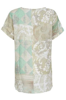 Dolcezza Woven Pullover Mint Print - Image 2