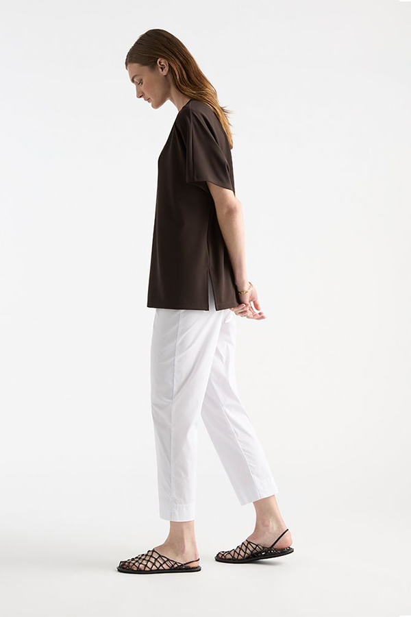 Mela Purdie Cropped Pant White