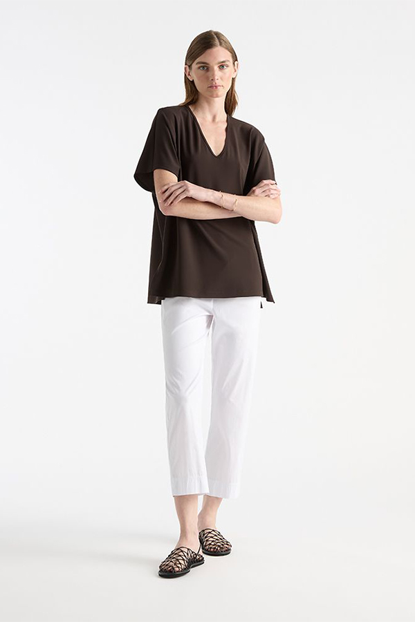 Mela Purdie Cropped Pant White
