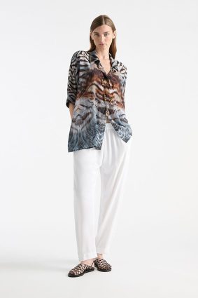 Mela Purdie Profile Pant White and Chisel Panama Canopy