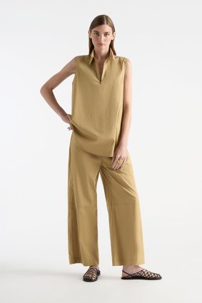 Mela Purdie Zip Tank Spruce and Slice Pace Pant Spruce