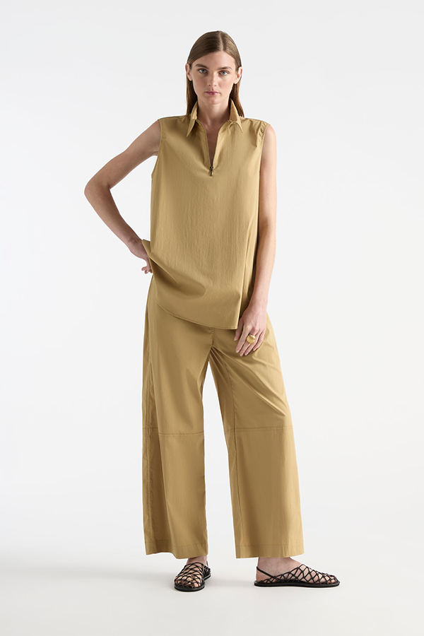 Mela Purdie Zip Tank Spruce and Slice Pace Pant Spruce