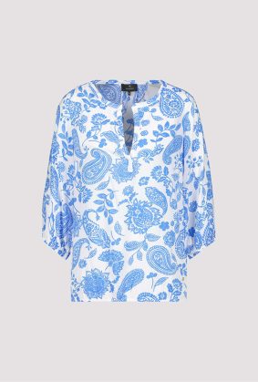 Monari Blouse Paisley Allover Sea Breeze Ptn