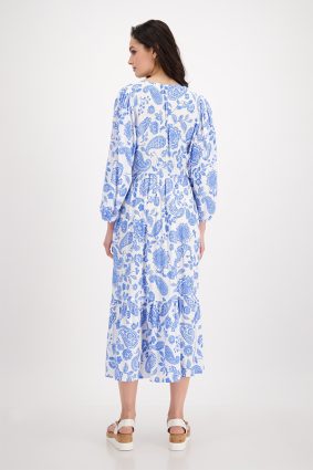 Monari Dress Maxi Paisley Allover Sea Breeze Ptn