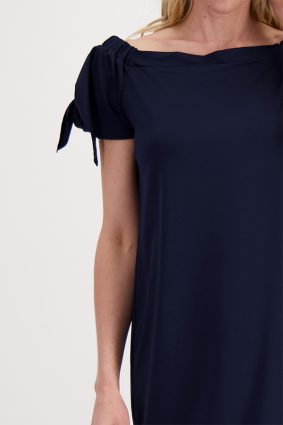 Monari Dress Midi Jersey Deep Sea