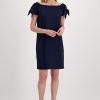 Monari Dress Midi Jersey Deep Sea