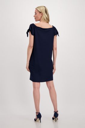 Monari Dress Midi Jersey Deep Sea