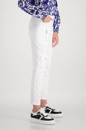 Monari Trousers Antique Dye White