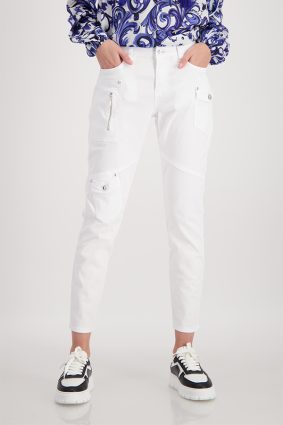 Monari Trousers Antique Dye White