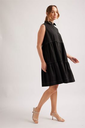Alessandra Harper Dress Black