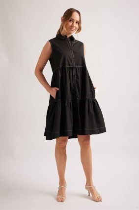 Alessandra Harper Dress Black