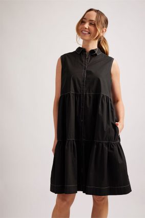Alessandra Harper Dress Black