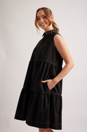 Alessandra Harper Dress Black