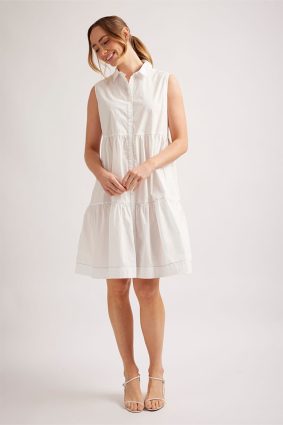 Alessandra Harper Dress White