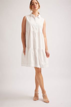 Alessandra Harper Dress White