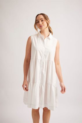 Alessandra Harper Dress White