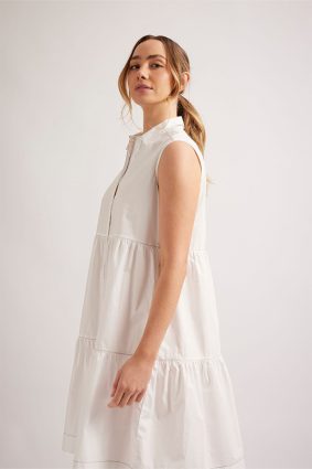 Alessandra Harper Dress White