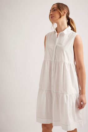 Alessandra Harper Dress White