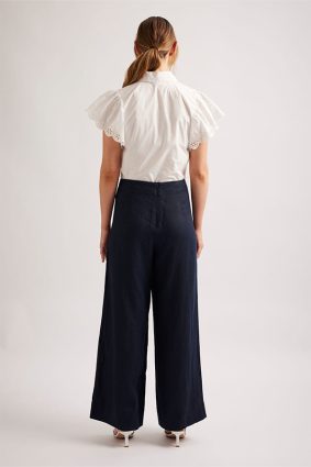 Alessandra Lara Shirt Poplin White