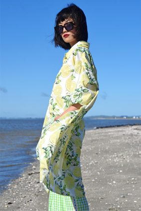 Curate Barely There Shirt Lime