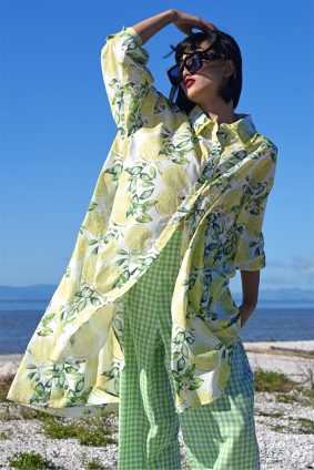 Curate Barely There Shirt Lime